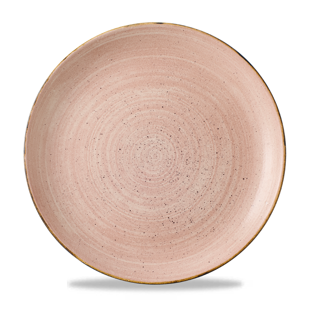 Churchill Terrakotta Flache Coup Teller, 28,8 cm, 12 Stück