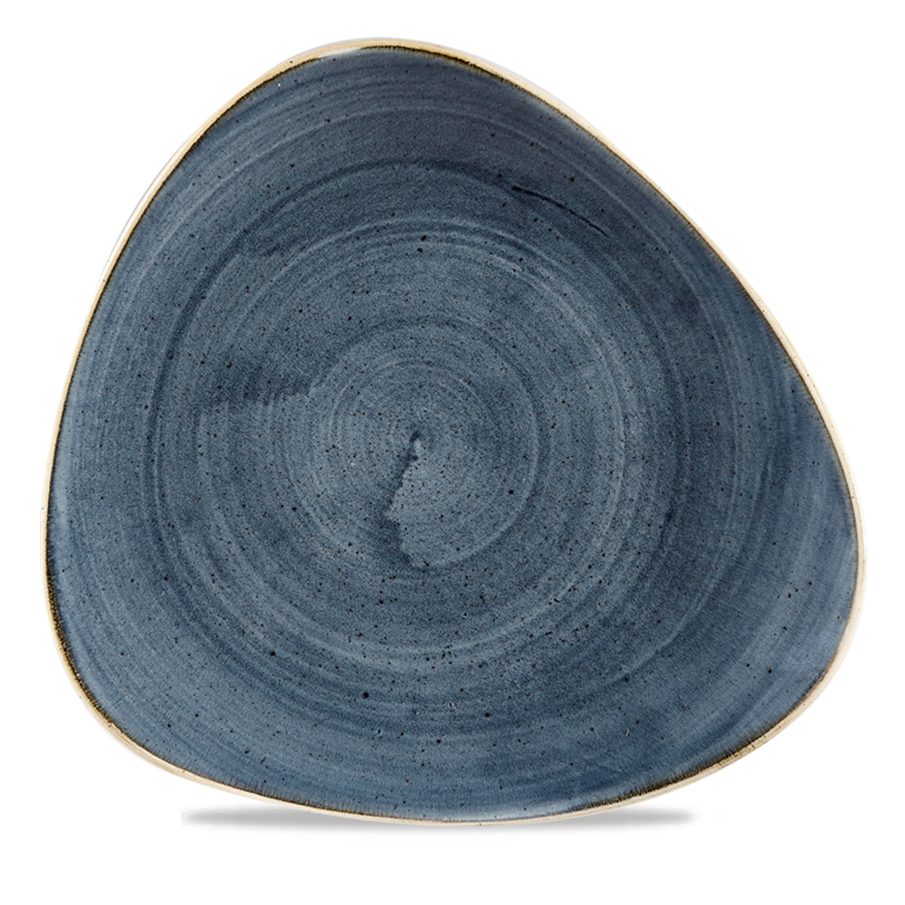 Churchill Super Vitrified Stonecast Blueberry Dreiecksteller, 26,5 cm, 12 Stück