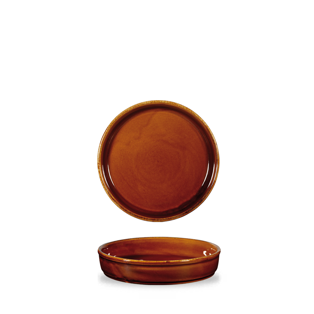 Churchill Rustics Simmer Servierschale 14cm / 31,3cl, 6 Stück, Braun, Rund