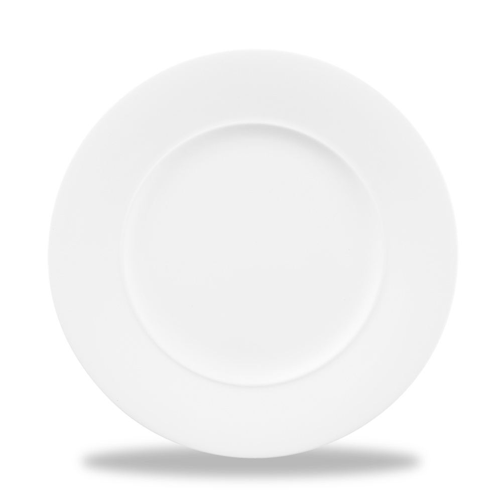 Churchill Alchemy Ambience Flache Teller, 22 cm, 6 Stück, weiß, rund