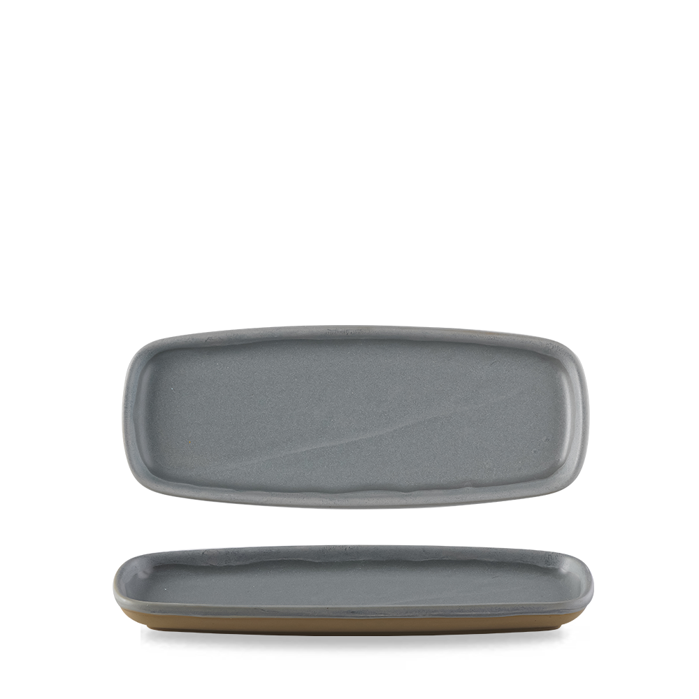 Churchill Super Vitrified Emerge Seattle Grey Oblong Platte 25,1x10cm, 6 Stück, Seattle Grau, Rechteckig