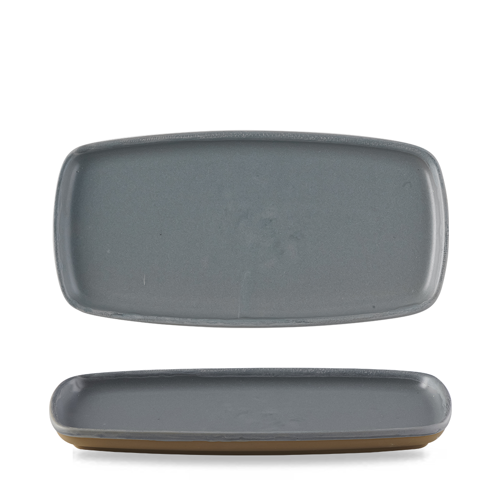 Churchill Super Vitrified Emerge Seattle Grey Oblong Platte 30x14cm, 6 Stück, Seattle Grau, Rechteckig