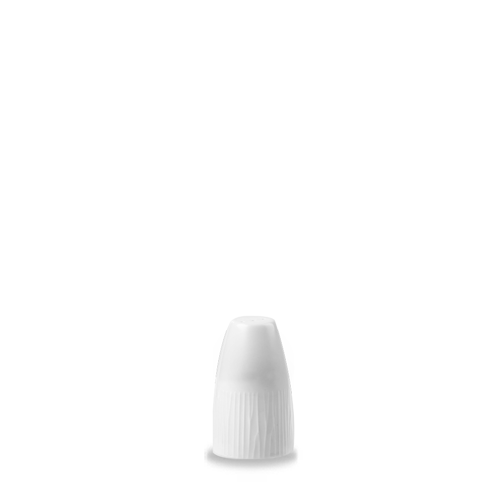 Churchill Super Vitrified Bambus Pfefferstreuer, 7 cm, 12 Stück, weiß, rund